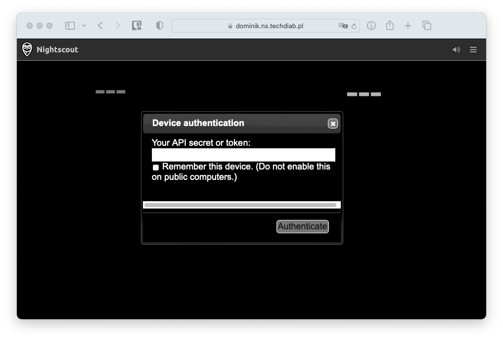 Nightscout online